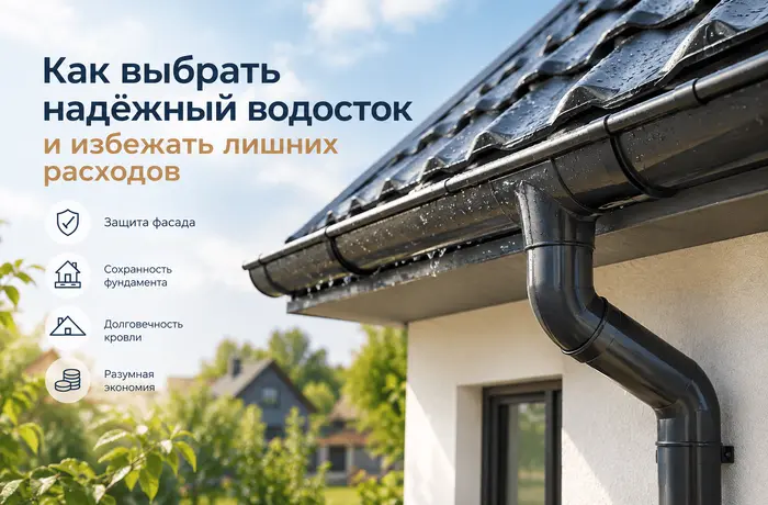 Почему нельзя экономить на&nbsp;водосточной системе